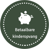 Betaalbare kinderopvang badge.