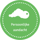 Persoonlijke aandacht badge.