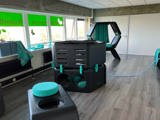 Hop-up van de kinderopvang.